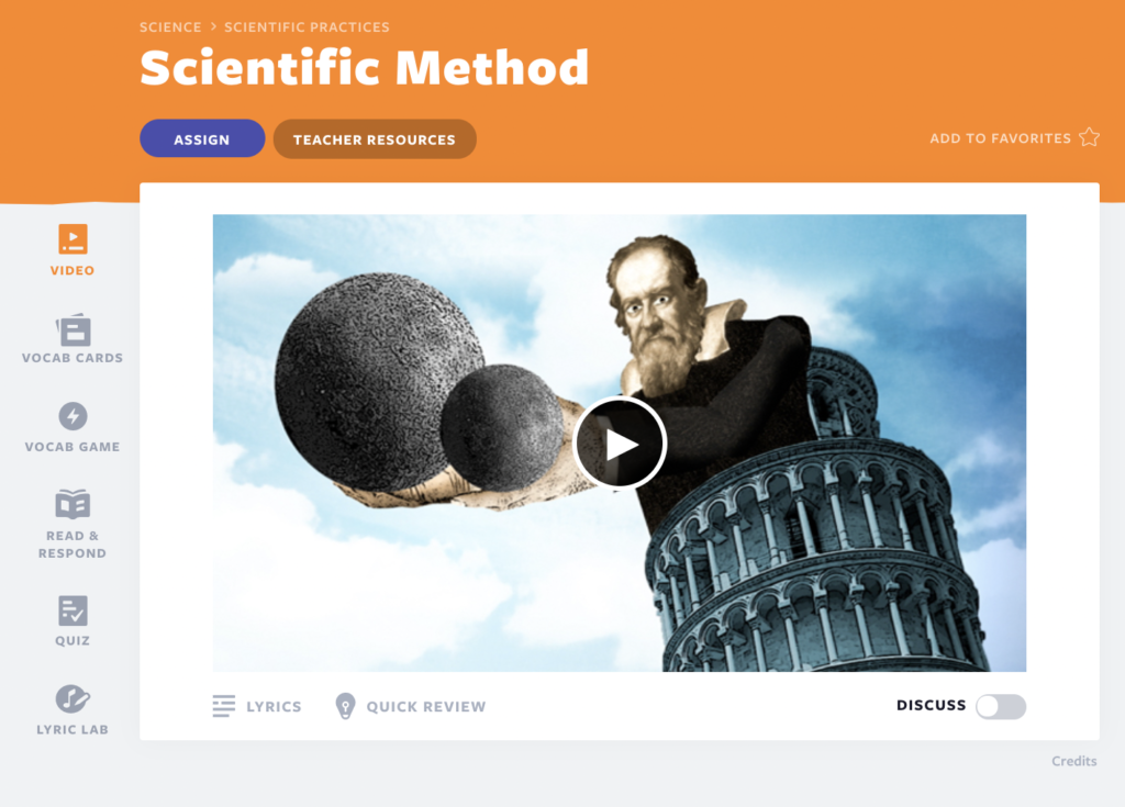 Scientific Method Flocabulary lesson