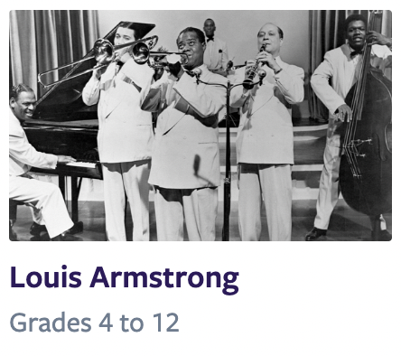 Louis Armstrong lesson for Grades 4 to 12