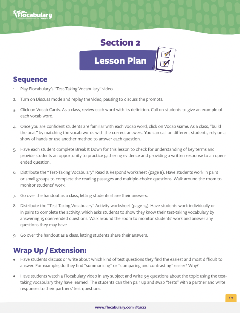 Test-taking-vocabulary-lesson-plan - The Flocabulary Blog