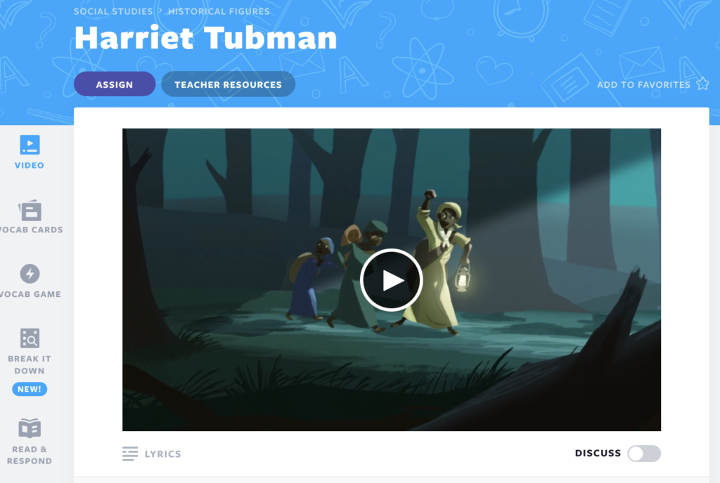 Harriet Tubman Nearpod Original video