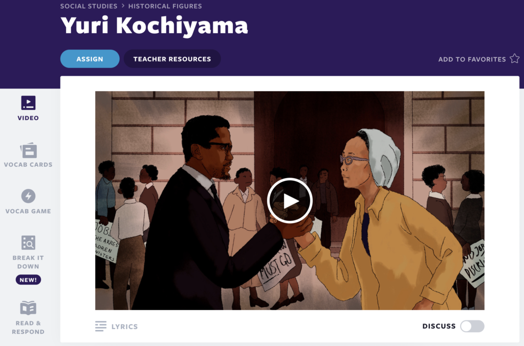 Yuri Kochiyama video lesson