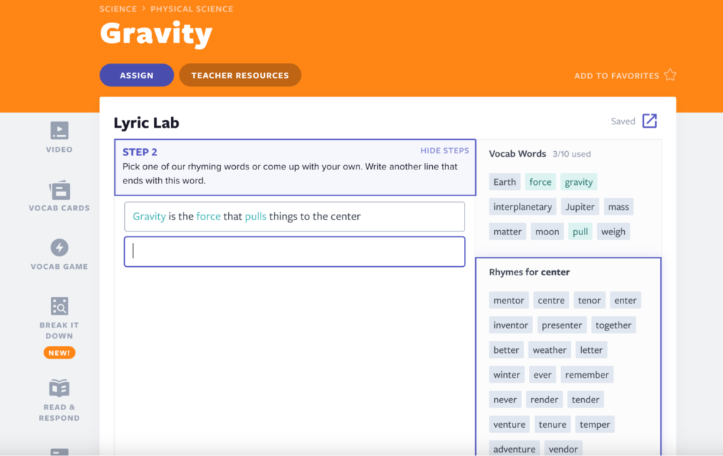 Gravity Lyric Lab