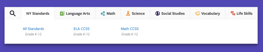 Standards aligned video lesson library on Flocabulary