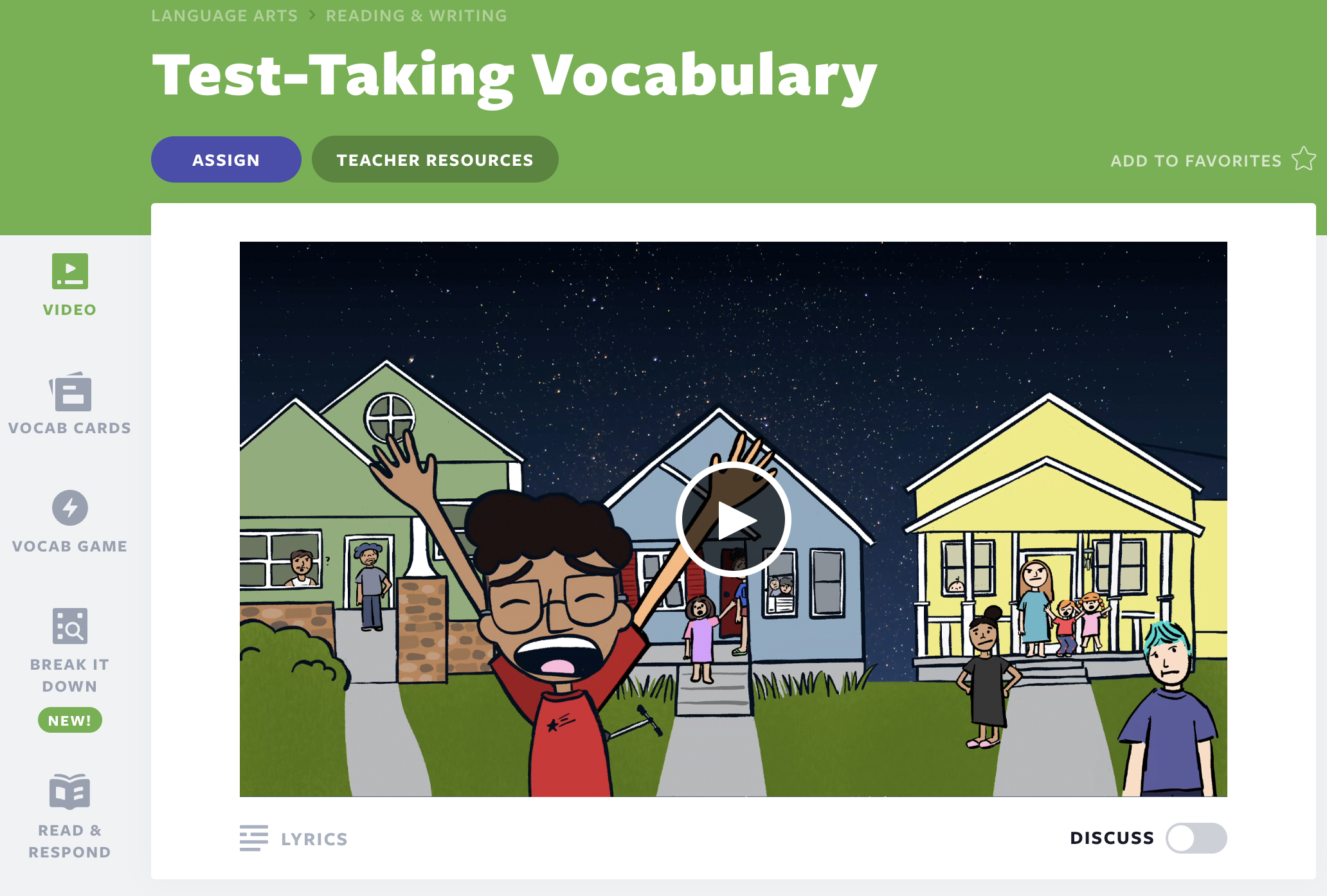 Test Taking Vocabulary video