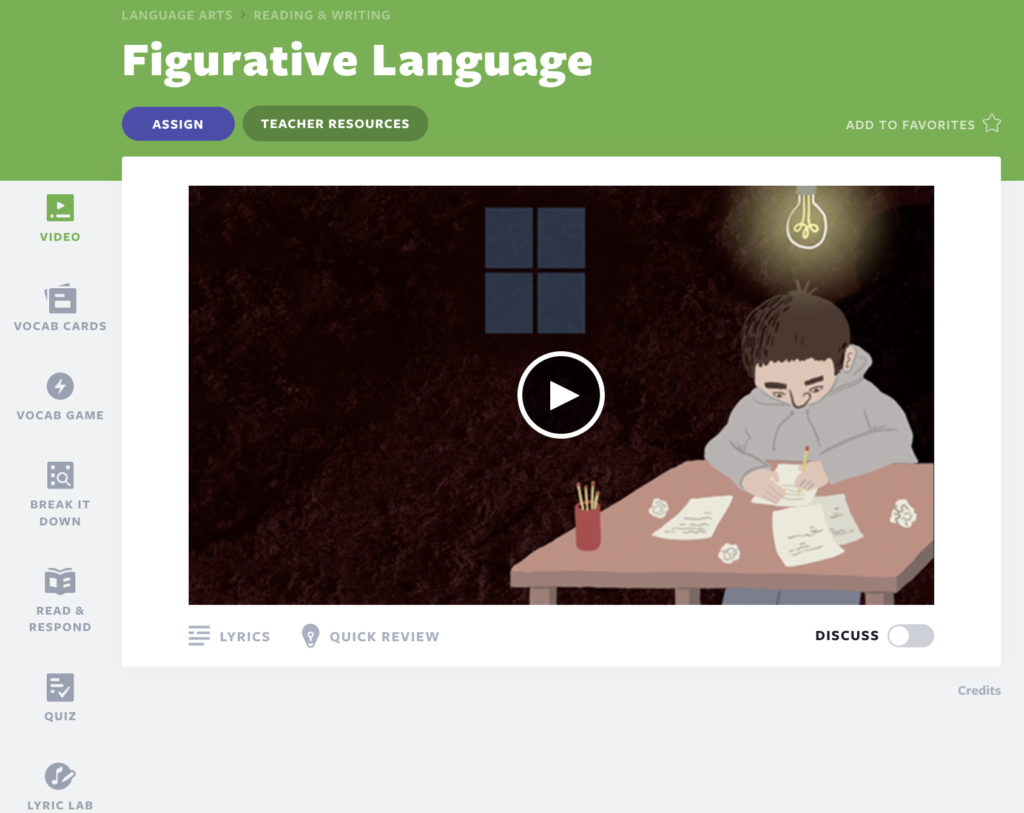 Figurative Language lesson